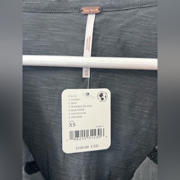 Free People Savannah Embroidered Top, XS, NWT - Picture 9 of 10